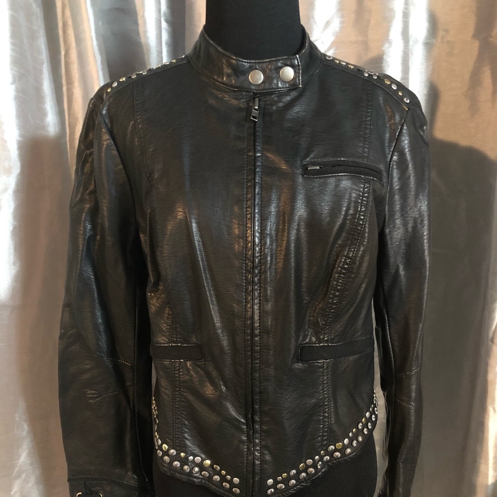 Free People Vegan Size 10 Rivet Jacket
